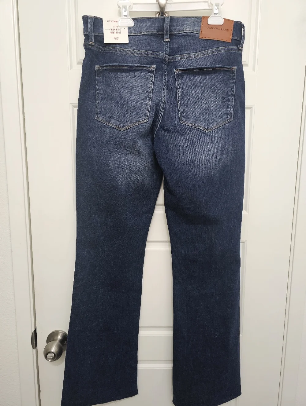 Lucky Brand Women's Medium-Dark Blue High Rise Mini Boot. Size 6/28 A - Picture 5 of 10